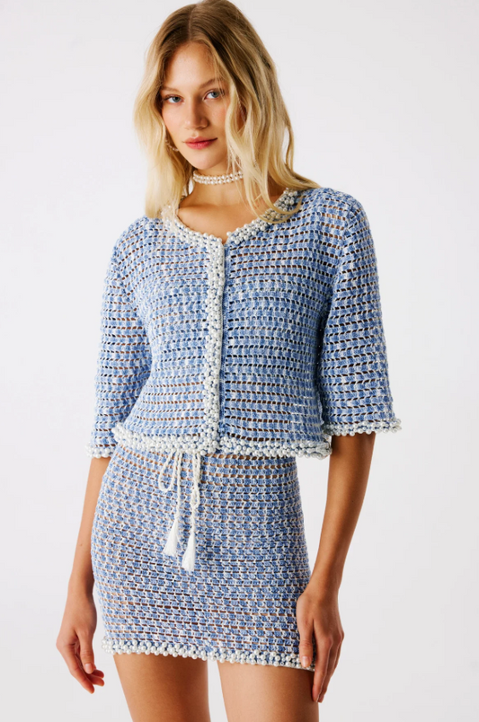 Galia Hand Crochet Mini Skirt