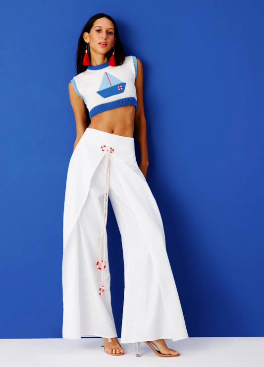 Bateau Hand Crochet Crop Top