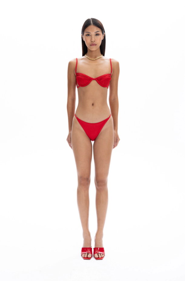 Amy Red Bikini Bottom
