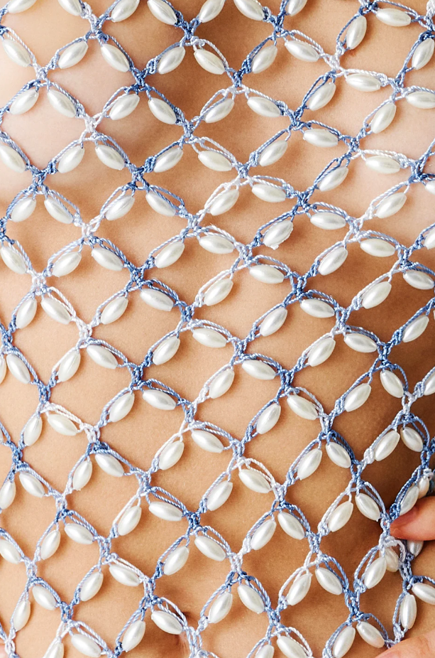 Serene Hand Crochet Mini Skirt