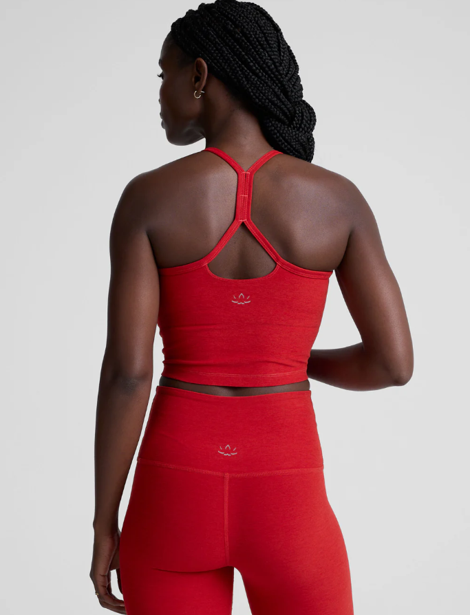 spacedye slim racerback cropped tank