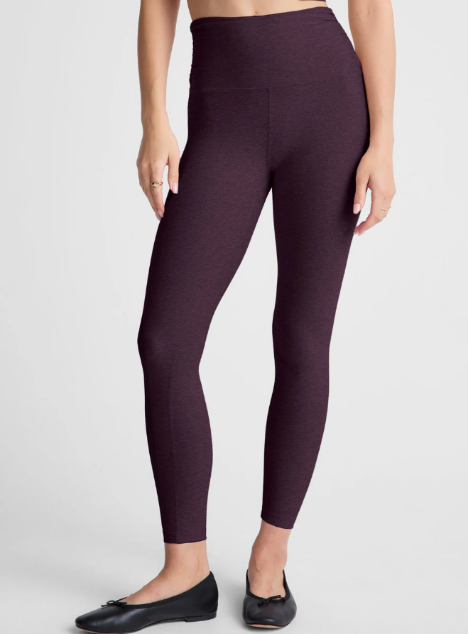 spacedye raise the barre shirred legging