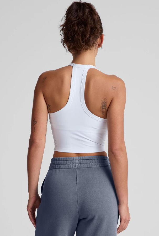 spacedye on the up cropped tank