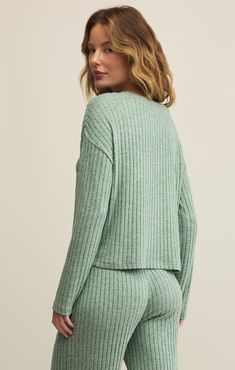 Valentina Rib Long Sleeve Top