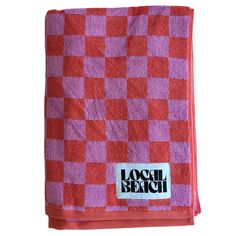 CHECKER BEACH & BATH TOWEL