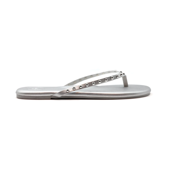 Solei Sea Indie Soho Sandal Silver with Studs