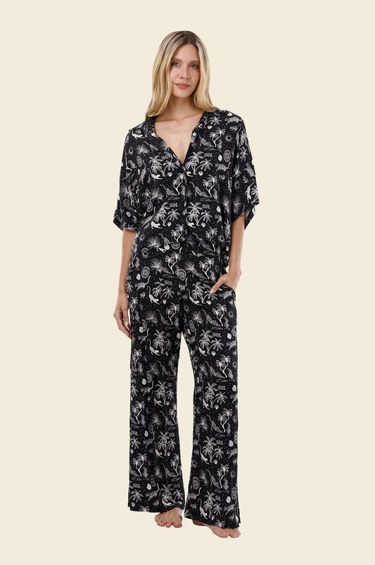 BLACK SUNSET DREAMS LAZE SHIRT