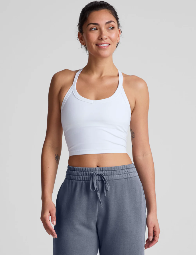 spacedye on the up cropped tank